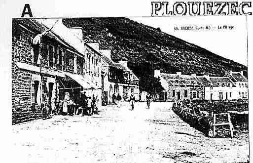 Ville de PLOUEZEC Carte postale ancienne